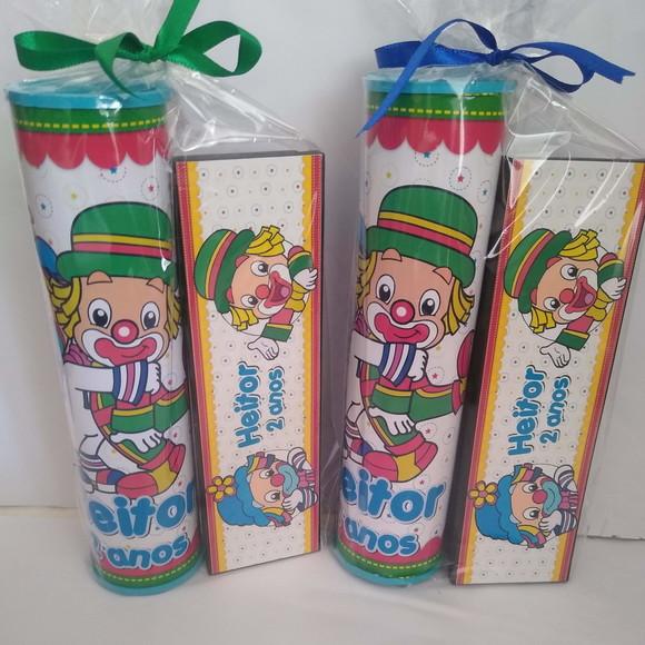 Kit Pega Vareta e Domino Personalizado Patati e Patatá