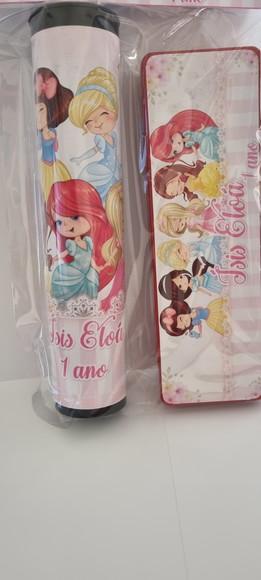 Kit Pega Vareta e Domino Personalizado Princesas Cute