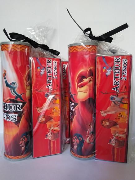 Kit Pega Vareta e Domino Personalizado Rei Leão