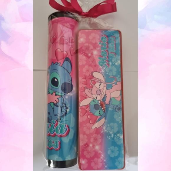 Kit Pega Vareta e Domino Personalizado Stitch