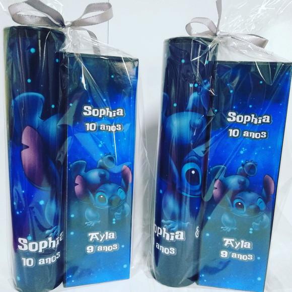 Kit Pega Vareta e Domino Personalizado Stitch
