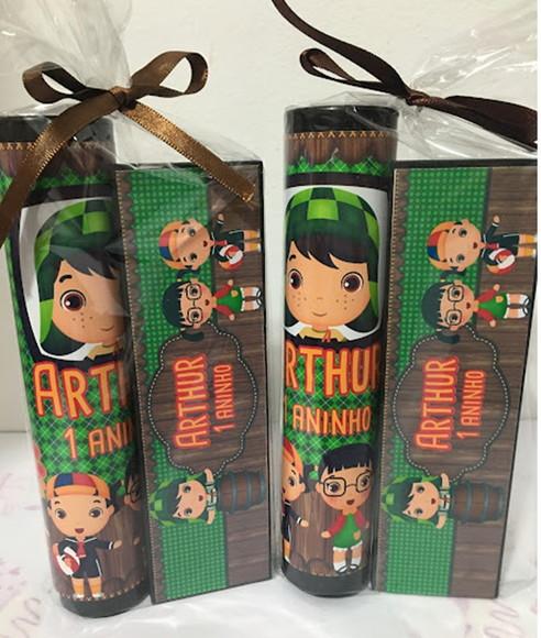 Kit Pega Vareta e Domino Personalizado Turma do Chaves