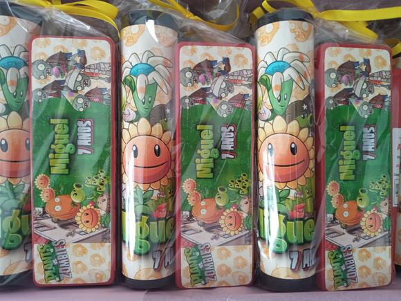 Kit Pega Vareta e Domino Planta e Zombies