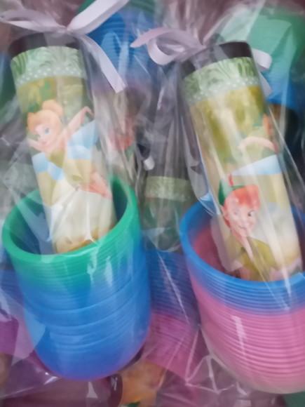 Kit Pega Vareta e Mola Personalizado Tinker Bell