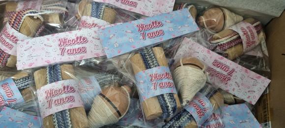 Kit Piao e Corda Festa Azul e Rosa