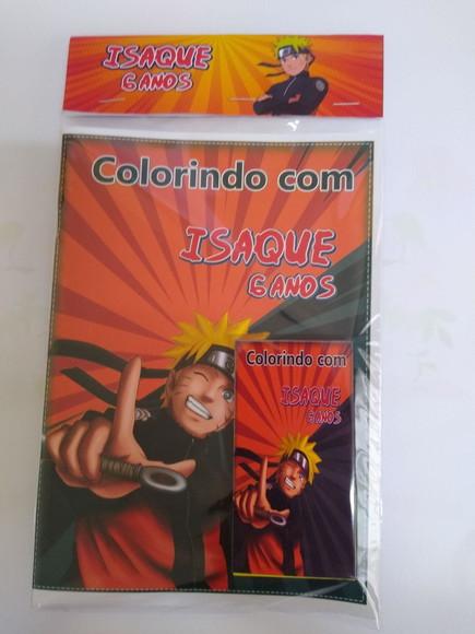 Livro de Colorir c/ Giz Naruto