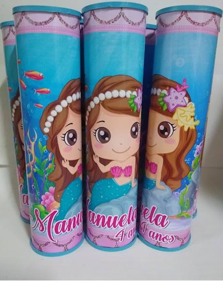 Pega Vareta Personalizada Sereia Cute