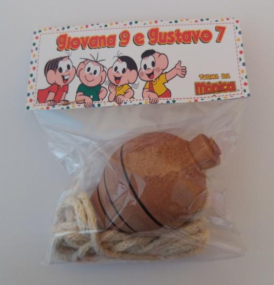 Pião Personalizado Turma da Mônica