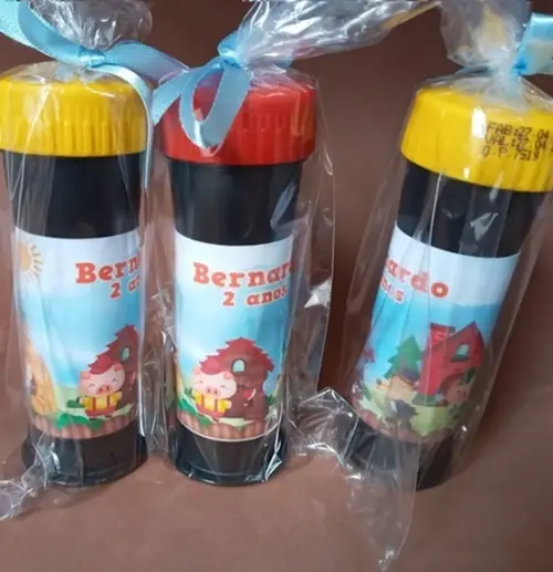 Bolinha de Sabão Personalizada 3 Porquinhos