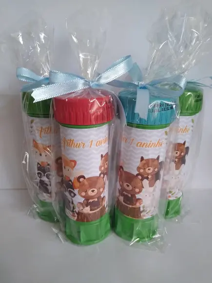 Bolinha de Sabão Personalizada Bosque Encantado