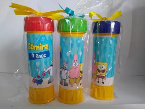 Bolinha de Sabão Personalizada Bob Esponja