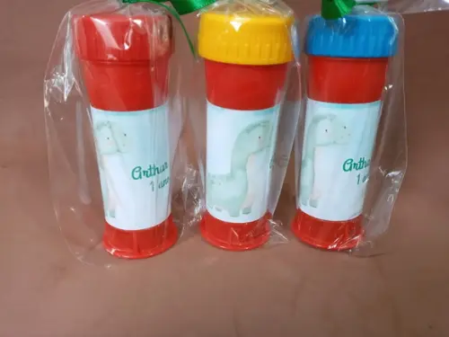 Bolinha de Sabão Personalizada Dinossauro Cute