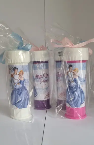 Bolinha de Sabão Personalizada Cinderela