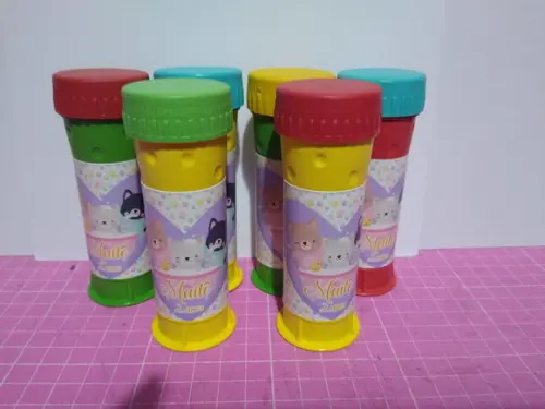 Bolinha de Sabão Personalizada Gatinhos
