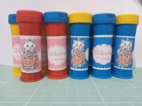 Bolinha de Sabão Personalizada Gatinha Marie