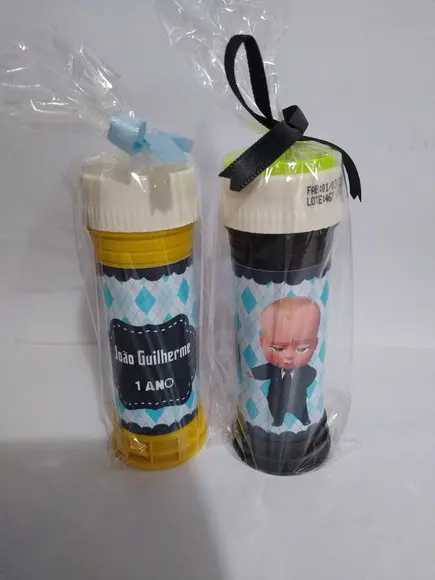 Bolinha de Sabão Personalizada Poderoso Chefinho
