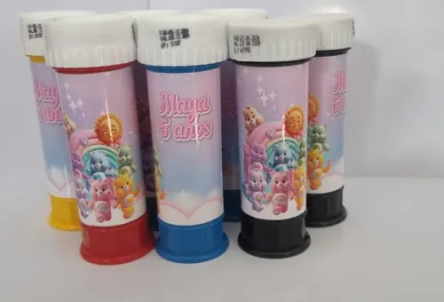 Bolinha de Sabão Personalizada Ursinhos Carinhosos