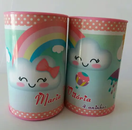 Cofrinho Personalizado Chuva de Amor