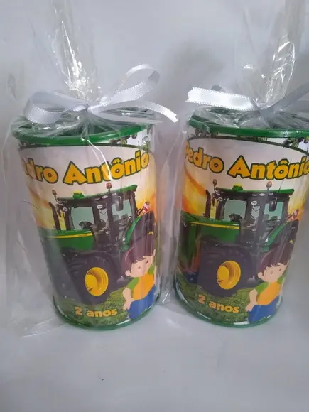 Cofrinho Personalizado Festa Trator