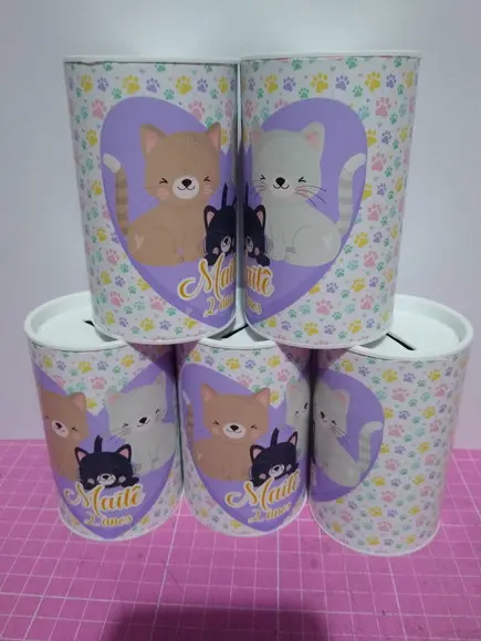 Cofrinho Personalizado Gatinhos