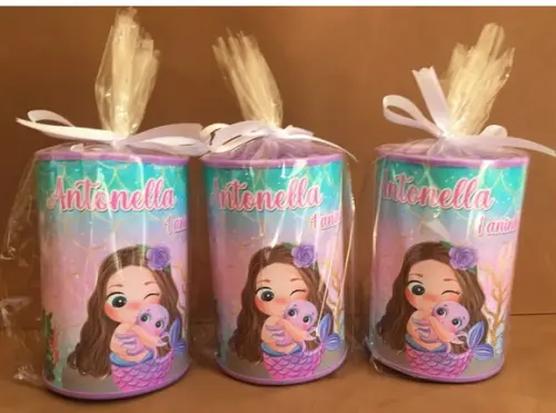 Cofrinho Personalizado Sereia Cute