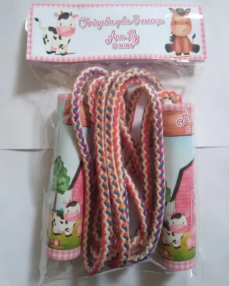 Corda Personalizada Fazendinha Aquarelada