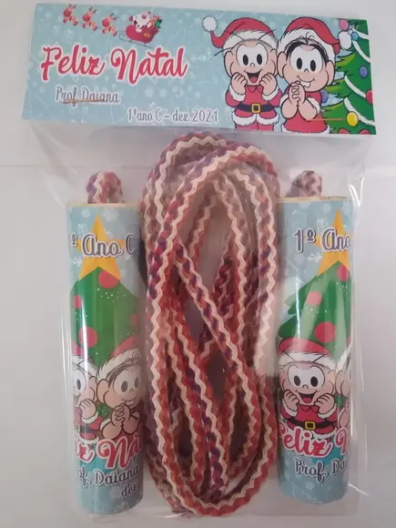 Corda Personalizada Turma da Monica Natal