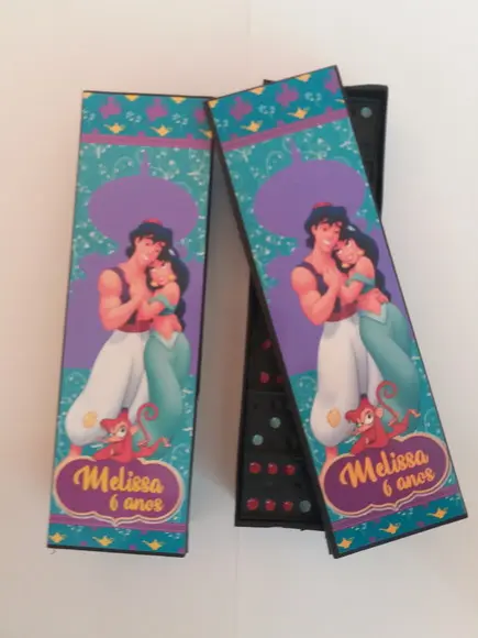 Domino Personalizado Aladdin e Jasmine