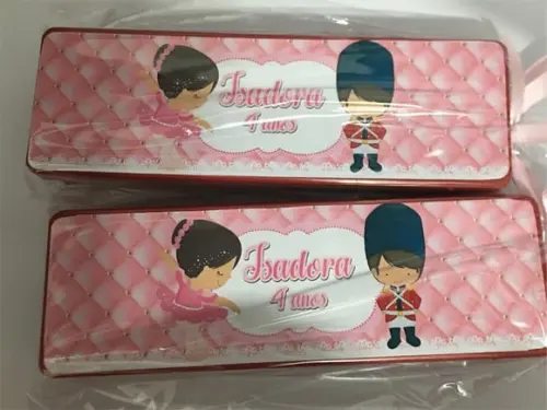 Domino Personalizado Bailarina e Soldadinho de Chumbo