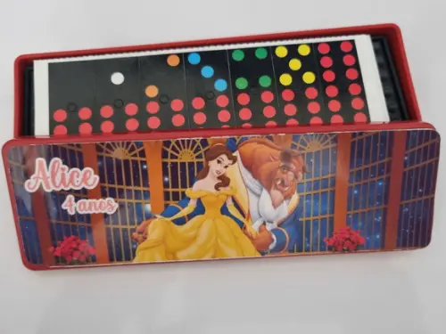 Domino Personalizado Bela e a Fera