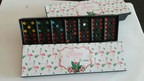 Domino Personalizado Flamingos
