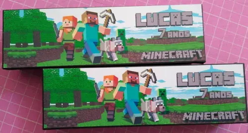 Domino Personalizado Minecraft