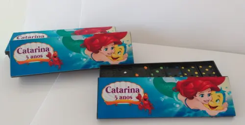 Domino Personalizado Pequena Sereia
