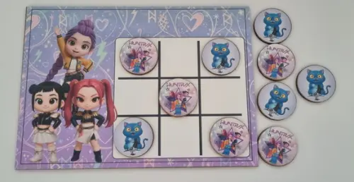 Jogo da Velha mdf Guerreiras do K Pop