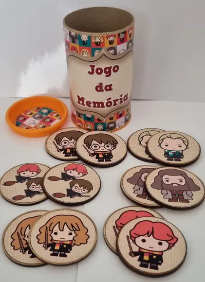 Jogo da Memória no Cofrinho Harry Potter