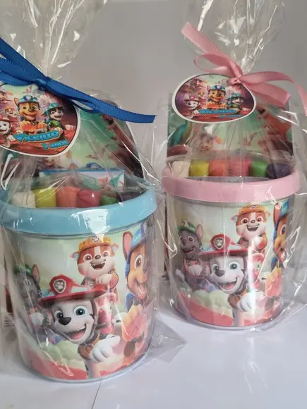Kit Caneca Colorir Patrulha Canina Dino Rescue -