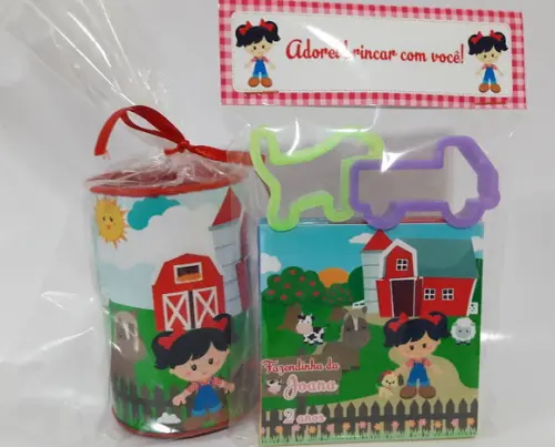 Kit Cofrinho e Massinha Fazendinha
