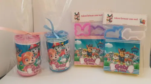 Kit Cofrinho e Massinha Patrulha Canina