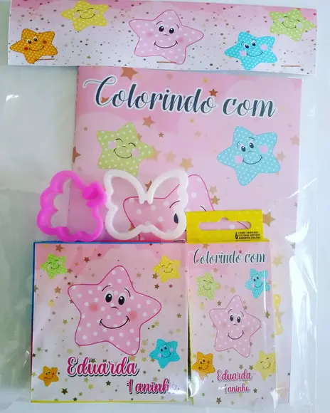 Kit Colorir com Massinha Estrelinha