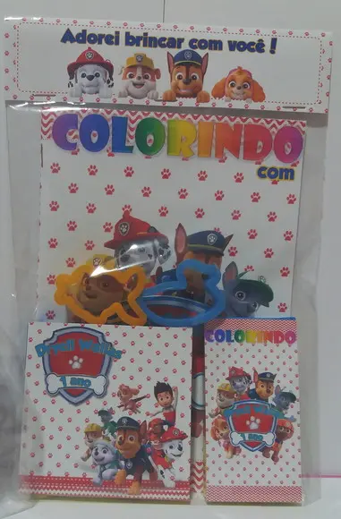 Kit Colorir com Massinha Patrulha Canina