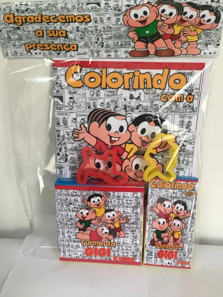 Kit Colorir com Massinha Turma da Monica