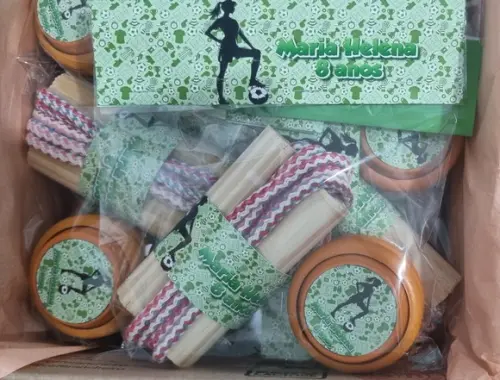 Kit Corda e Ioio Personalizados Futebol Feminino