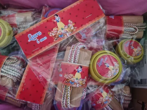 Kit Corda e Ioio Personalizados Branca de Neve
