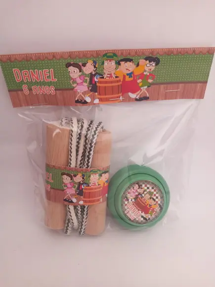 Kit Corda e Ioio Personalizados Turma do Chaves