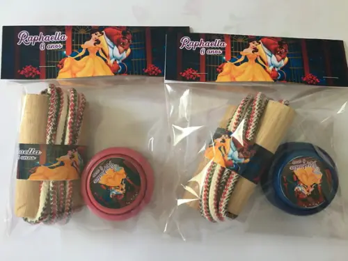 Kit Corda e Ioio Personalizados Bela e a Fera