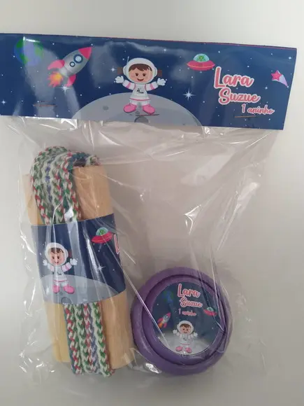 Kit Corda e Ioio Personalizados Astronauta