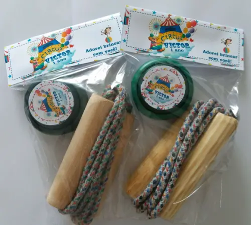 Kit Corda e Ioio Personalizados Festa Circo
