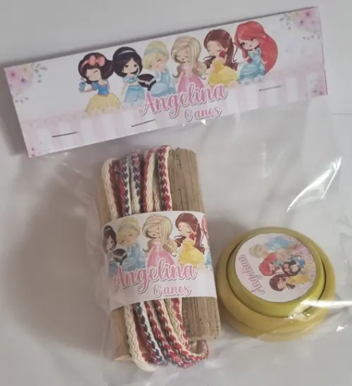 Kit Corda e Ioio Personalizados Princesas Cute