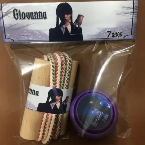Kit Corda e Ioio Personalizados Wandinha