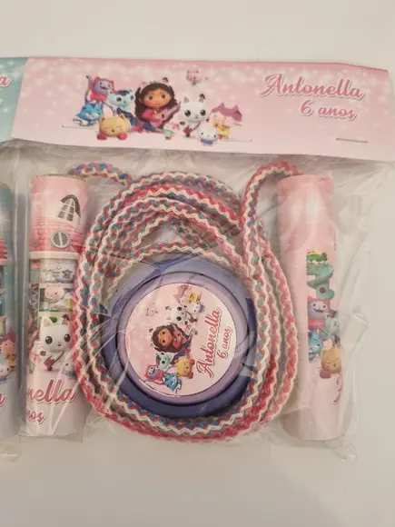 Kit Corda Personalizada e Ioio Casa Magica Gaby